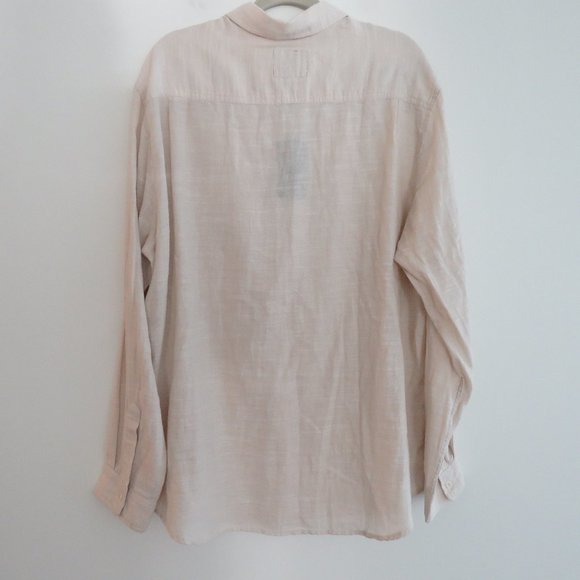 RAILS Wyatt 100% Cotton Gauzy Shirt in Hummus Minimalist - Men's Size M - Picture 11 of 15